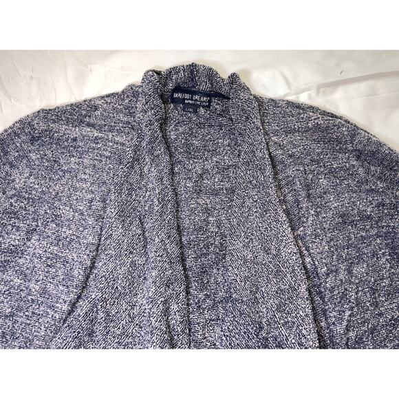 Barefoot Dreams Calypso Cardigan Size L/XL Blue Bamboo Chic Lite Open Soft Cozy - Picture 6 of 12